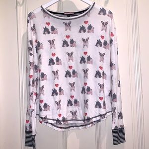 PJ salvage French BullDog Top